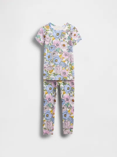 Gap Baby & Toddler Organic Brushed Cotton Floral Pj Set In Pink