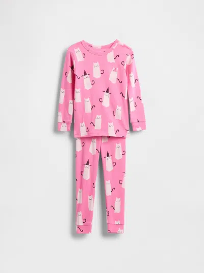Gap Baby & Toddler Organic Brushed Cotton Halloween Pj Set In Pink