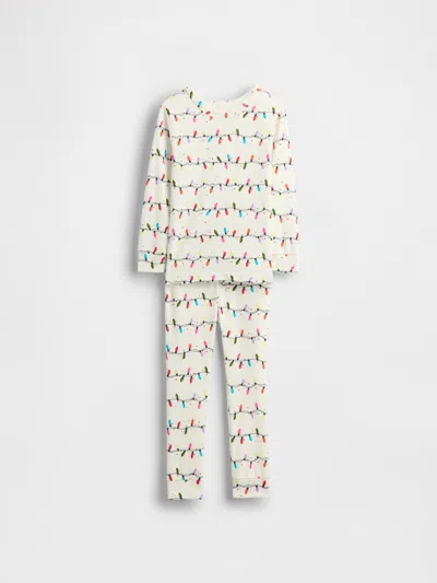 Gap Baby & Toddler Organic Brushed Cotton Holiday Pj Set In Multi