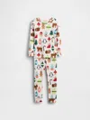 Gap Baby & Toddler Organic Brushed Cotton Holiday Pj Set In White