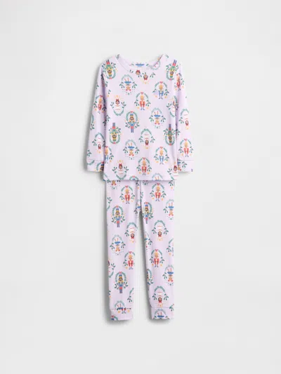 Gap Baby & Toddler Organic Brushed Cotton Nutcracker Pj Set In Purple