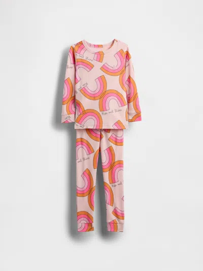Gap Baby & Toddler Organic Brushed Cotton Pj Set In Pink