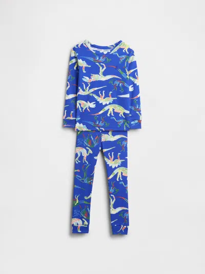 Gap Baby & Toddler Organic Brushed Cotton Pj Set In Blue