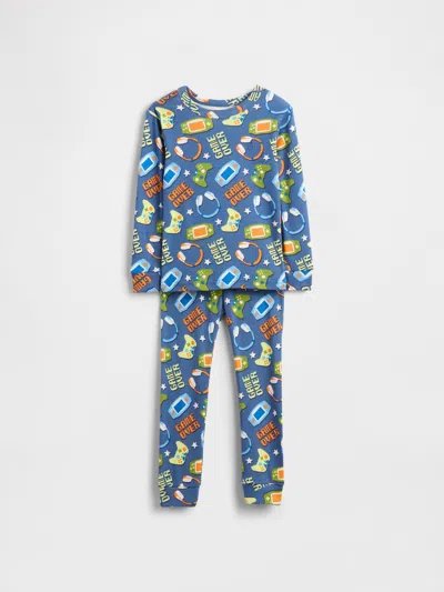 Gap Kids' Baby & Toddler Organic Brushed Cotton Pj Set In Blue