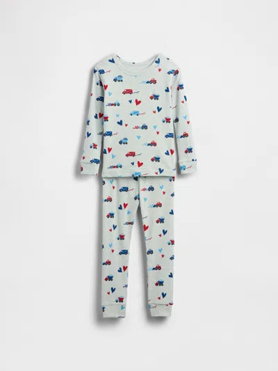 Gap Kids' Baby & Toddler Organic Brushed Cotton Pj Set In Blue