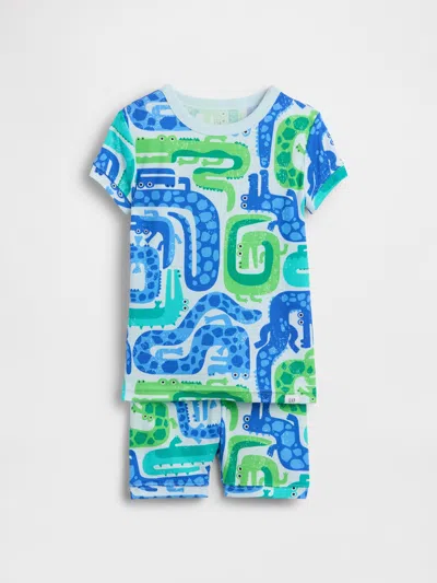 Gap Baby & Toddler Organic Brushed Cotton Pj Set In Blue