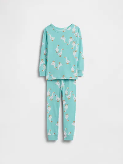 Gap Kids' Baby & Toddler Organic Brushed Cotton Pj Set In Blue