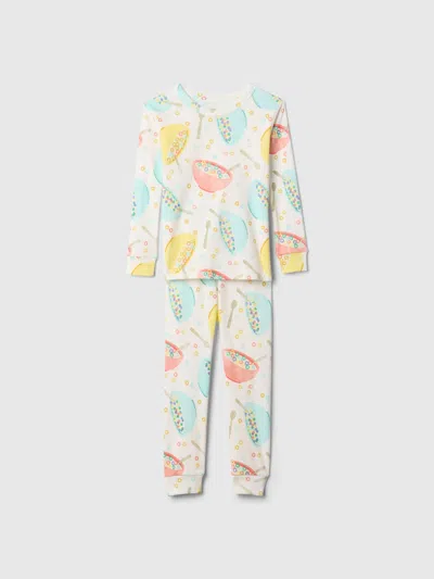 Gap Kids' Baby & Toddler Organic Brushed Cotton Pj Set In Cereal Bowl Charm