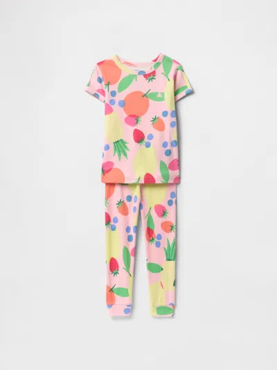 Gap Kids' Baby & Toddler Organic Brushed Cotton Pj Set In Multi Fruit