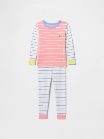 Gap Kids' Baby & Toddler Organic Brushed Cotton Pj Set In Multi Stripe Combo