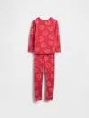 Gap Baby & Toddler Organic Brushed Cotton Pj Set In Red