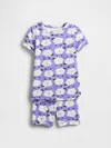 Gap Baby & Toddler Organic Brushed Cotton Pj Set In Wisteria Blossom Purple