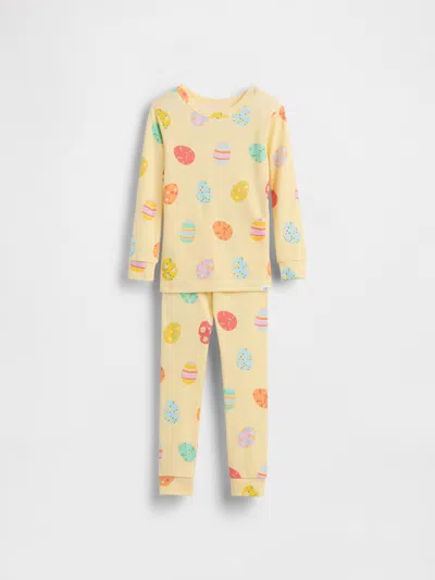 Gap Kids' Baby & Toddler Organic Brushed Cotton Pj Set In Yellow