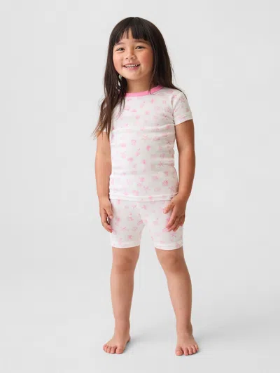 Gap Baby & Toddler Organic Brushed Cotton Seashell Pj Short Set In White