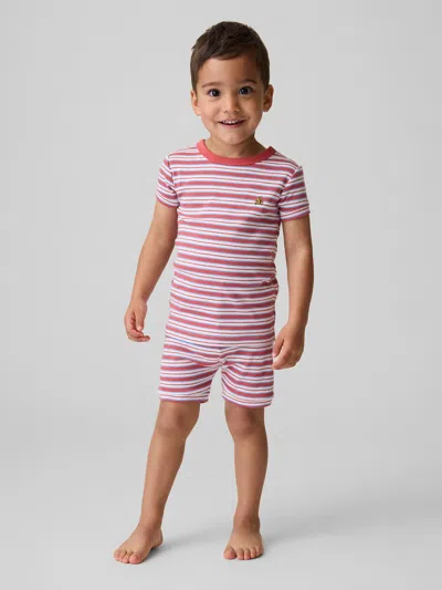 Gap Kids' Baby & Toddler Organic Brushed Cotton Stripe Pj Short Set In Multi