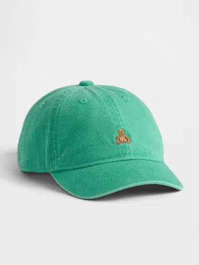 Gap Kids' Baby & Toddler Overdye Brannan Bear Baseball Hat In Green