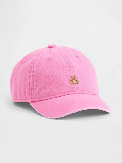 Gap Kids' Baby & Toddler Overdye Brannan Bear Baseball Hat In Pink