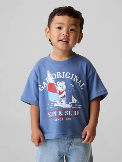 Gap Baby & Toddler Oversized Graphic T-shirt In Blue
