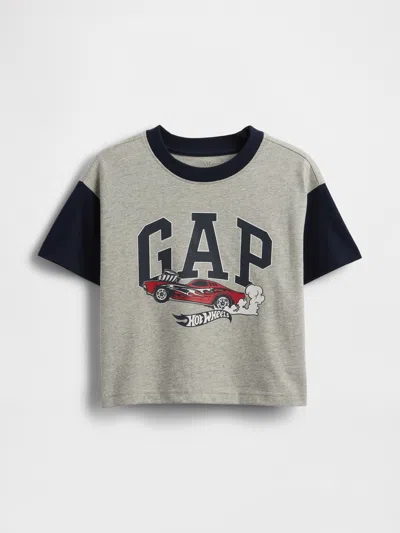 Gap Baby & Toddler Oversized Hot Wheels Graphic T-shirt In Gray