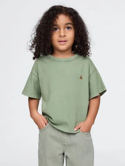 Gap Kids' Baby & Toddler Oversized T-shirt In Twig Green