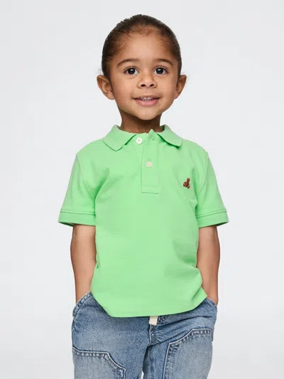 Gap Baby & Toddler Pique Polo Shirt Shirt In Julep Green