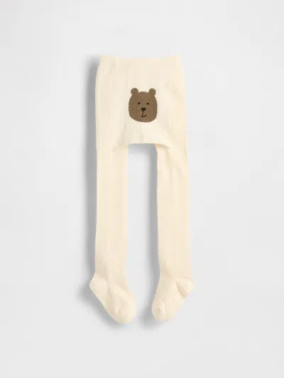 Gap Baby & Toddler Pointelle Bear Tights In Neutral