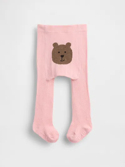Gap Baby & Toddler Pointelle Bear Tights In Pink