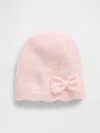 Gap Baby & Toddler Pointelle Bow Beanie In Pink