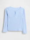 Gap Baby & Toddler Pointelle Bow Top In Blue