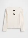 Gap Baby & Toddler Pointelle Bow Top In White