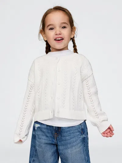 Gap Baby & Toddler Pointelle Cardigan In Off White