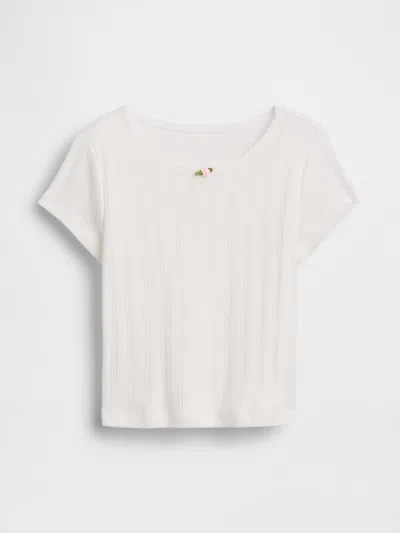 Gap Baby & Toddler Pointelle Rib T-shirt In White