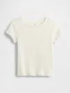 Gap Baby & Toddler Pointelle Rib Top In Off White