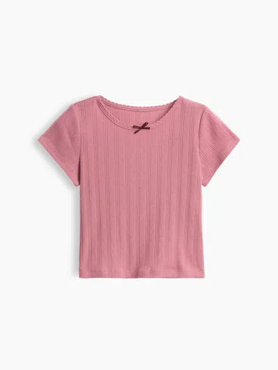 Gap Baby & Toddler Pointelle Rib T-shirt In Pink