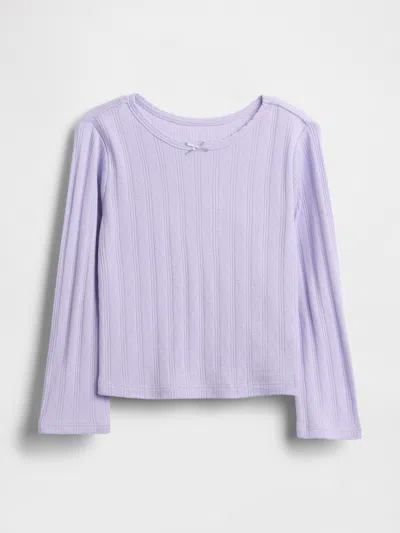 Gap Baby & Toddler Pointelle T-shirt In Purple