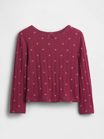 Gap Baby & Toddler Pointelle T-shirt In Red