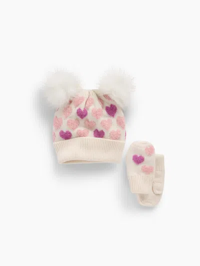 Gap Baby & Toddler Pom Beanie & Mittens Set In Multi
