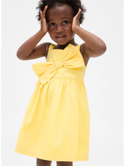 Gap Baby & Toddler Poplin Bow Dress In Yellow
