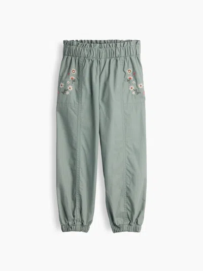 Gap Baby & Toddler Poplin Pull-on Joggers In Sage Green