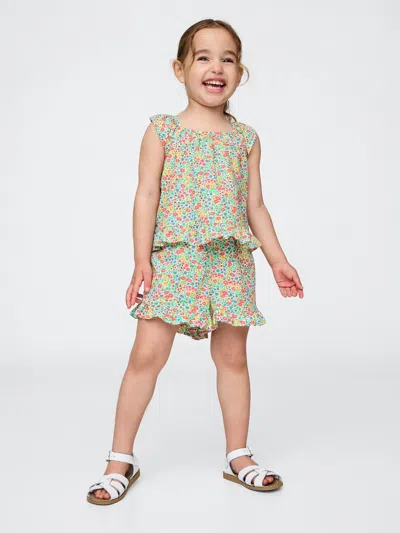 Gap Baby & Toddler Poplin Ruffle Outfit Set In Multi Floral