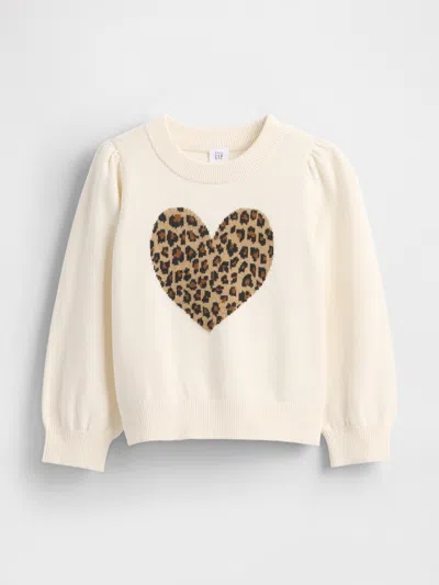 Gap Baby & Toddler Puff-sleeve Sweater In Neutral