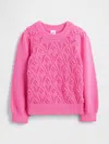 Gap Baby & Toddler Puff-sleeve Sweater In Pink