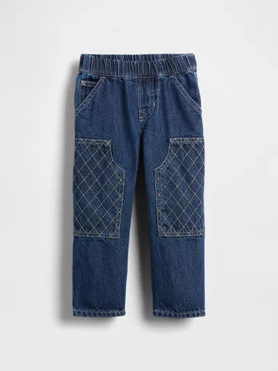Gap Baby & Toddler Pull-on Baggy Carpenter Jeans In Blue