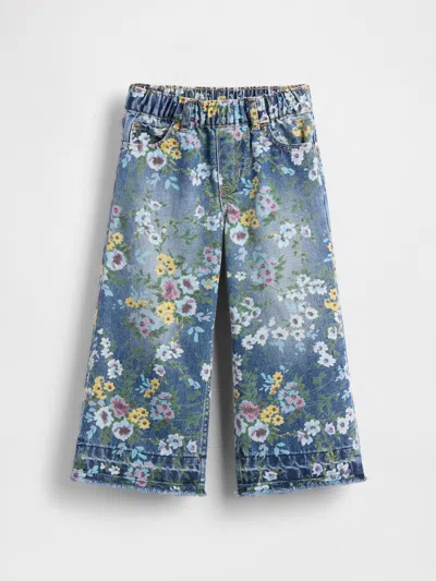 Gap Baby & Toddler Pull-on Baggy Wide-leg Jeans In Multi