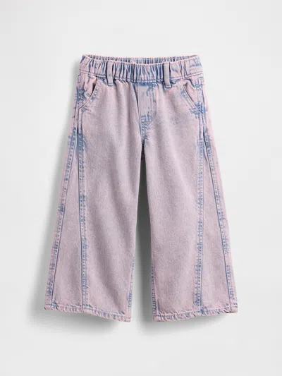 Gap Baby & Toddler Pull-on Baggy Wide-leg Jeans In Pink