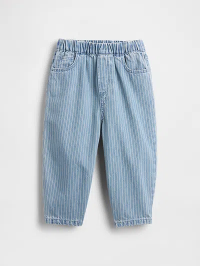Gap Kids' Baby & Toddler Pull-on Barrel Jeans In Blue