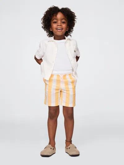 Gap Baby & Toddler Pull-on Shorts In Yellow Stripe