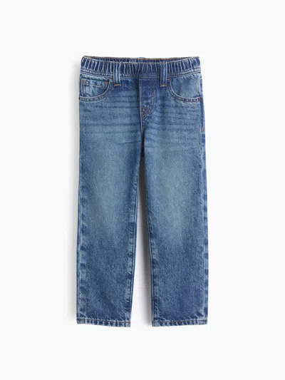 Gap Baby & Toddler Pull-on Relaxed Straight Jeans In Blue