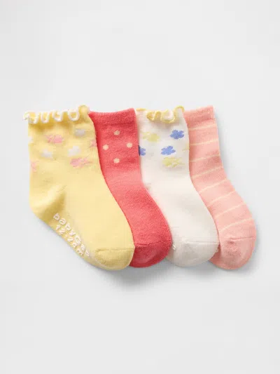 Gap Baby & Toddler Quarter Crew Socks (4-pack) In Multi
