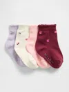 Gap Baby & Toddler Quarter Crew Socks (4-pack) In Multi